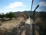 A rural train station along the Copper Canyon train route.